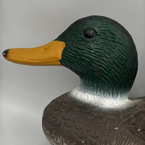 Handpainted Male Mallard Plastic Decoy Duck 17” - Picture 8 of 10